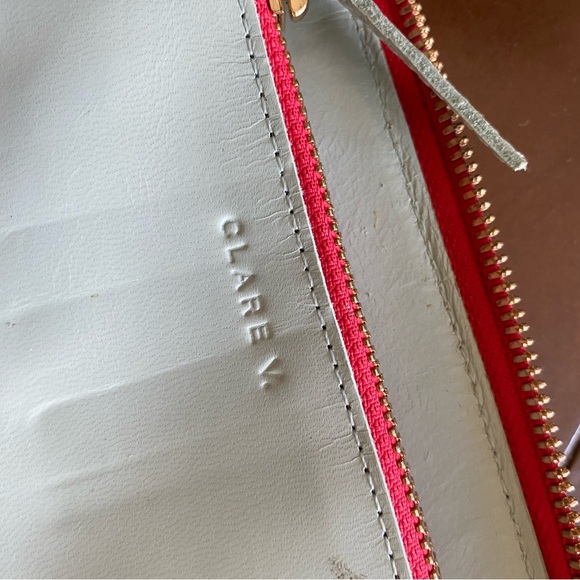 Clare V. Brown and Pink Leather Wallet - Picture 4 of 4